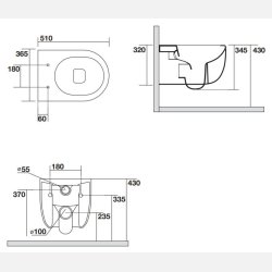 Royal One No Rim v�gh�ngt toilet